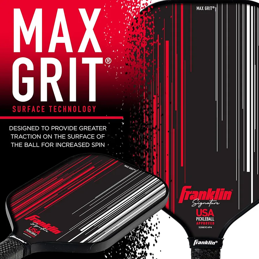 vot pickleball franklin pro player series signature paddle mau den 1