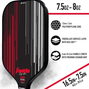 vot pickleball franklin pro player series signature paddle mau den 6