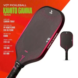 vot pickleball kamito gamma 16mm mau hong den 5