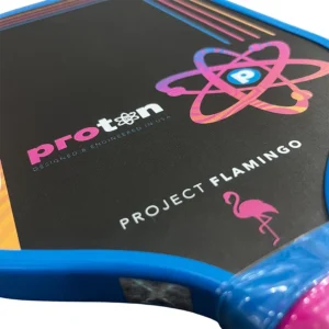 vot pickleball proton series 3 project flamingo paddle mau den phoi hong 4