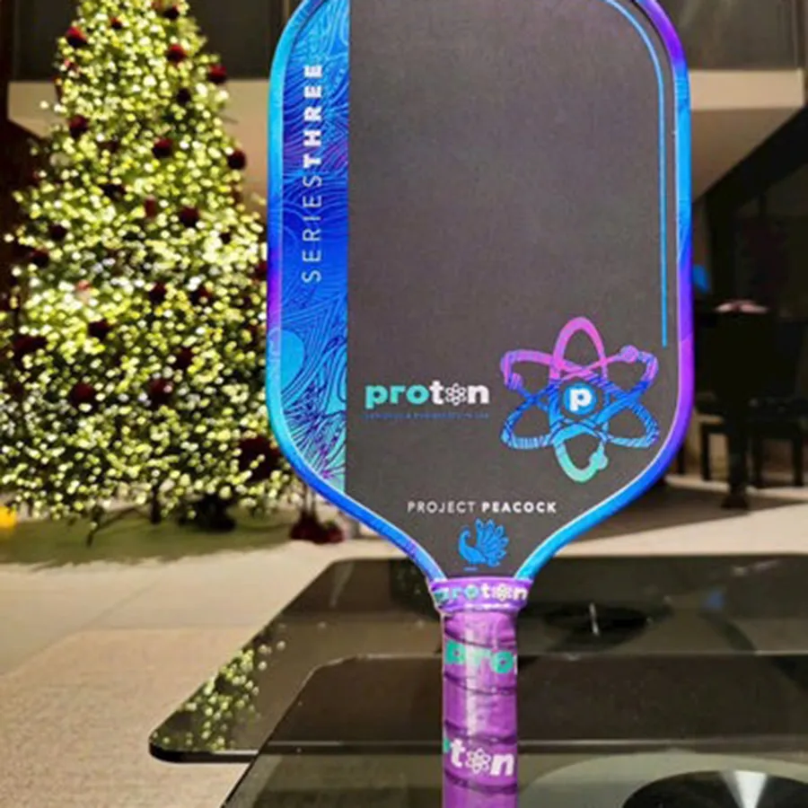 vot pickleball proton series 3 project peacock aurora version mau xanh den size 15mm 1