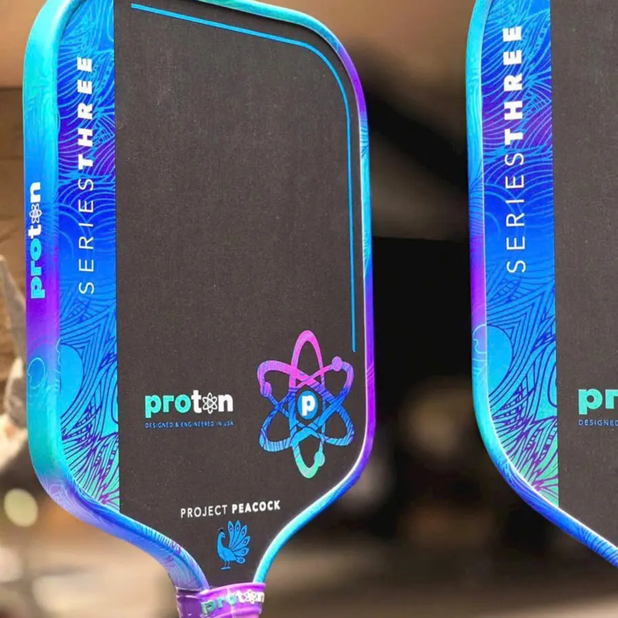 vot pickleball proton series 3 project peacock aurora version mau xanh den size 15mm 3