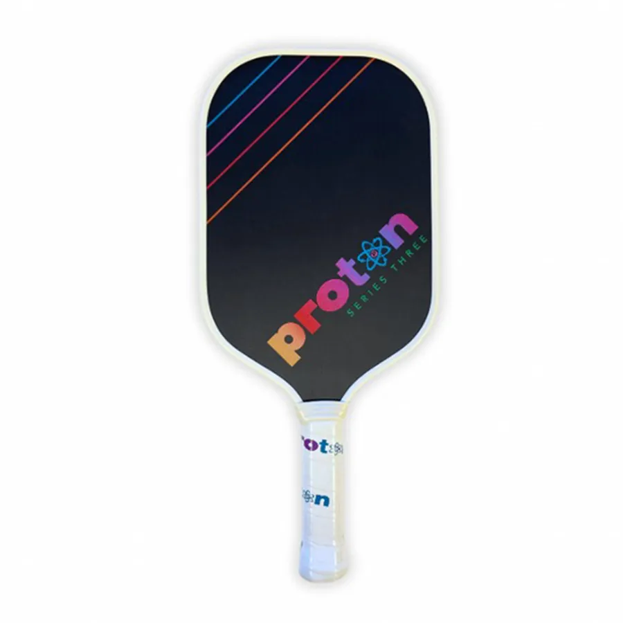 vot pickleball proton series three paddle raw carbon mau cream 1