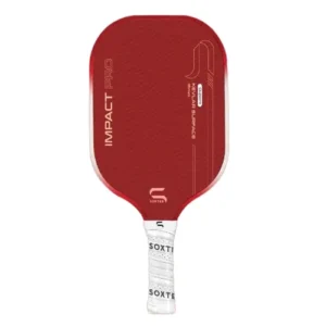 Vợt Pickleball Soxter Impact Pro 1.0 16mm Đỏ – Carbon Kiểm Soát & Lực Mạnh
