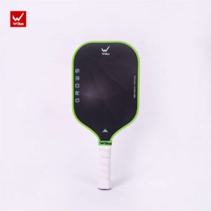 Vợt Pickleball Wika Grows Đen Xanh Lá Carbon T700 – Kiểm Soát & Tạo Xoáy Tốt